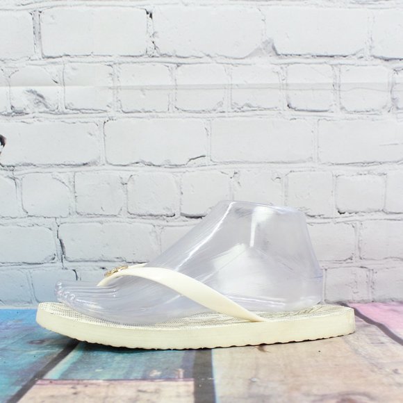 Michael Kors Shoes - MICHAEL KORS MK Logo Thong Slippers Size 8 L